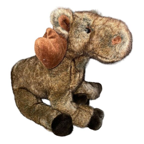 Douglas Moose Plush Stuffed Animal Wildlife 14" Nursery Decor Baby Shower Gift - Picture 2 of 10